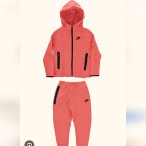 Nike Coral Tracksuit with Black Details